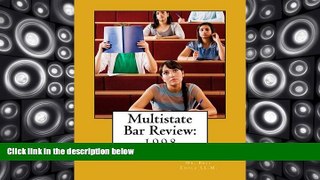 Best Price Multistate Bar Review:: Explanatory Answers to the 1998 Multistate Bar Examination Dr.