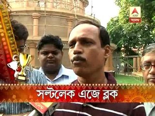 Superstar-Megastar pujo:  saltlake AJ block