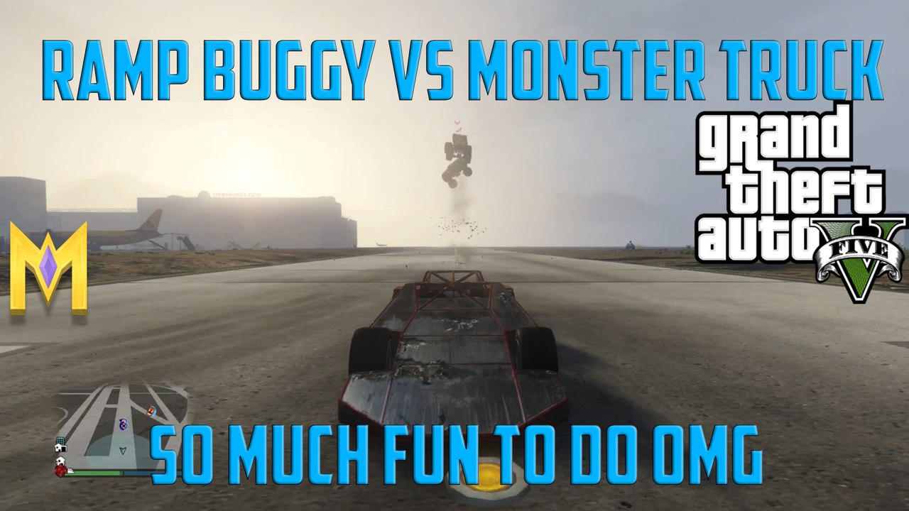 GTA 5 Online Ramp Buggy Vs Monster Truck - "GTA 5 Ramp Buggy" Vs Liberater