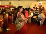 Prabase pujo: Dhunuchi dance during saptami in singapore