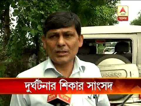 Suci Mp Tarun Mandal injured, but miraculously escapes a grave accident.