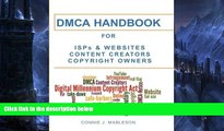Buy Connie J. Mableson DMCA HANDBOOK for ISPs, Websites, Content Creators,   Copyright Owners