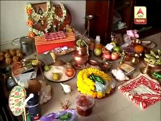 Lakshmi pujo of Bengali actress Arunima