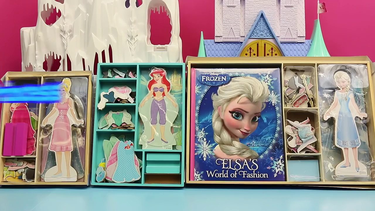 Frozen Elsa Magnetic Doll Dress Up Little Mermaid Ariel, Disney Princess Cinderella DisneyCarToys