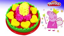 Peppa pig español toys - learn to make play doh ice cream cake wonderful DIY