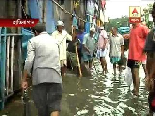 Atin Ghosh describes kmc efforts to clear waterlogged roads.