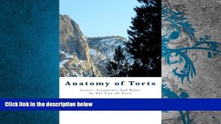 Price Anatomy of Torts: Issues, Arguments And Rules In The Law oF Torts Professor Steven On Audio