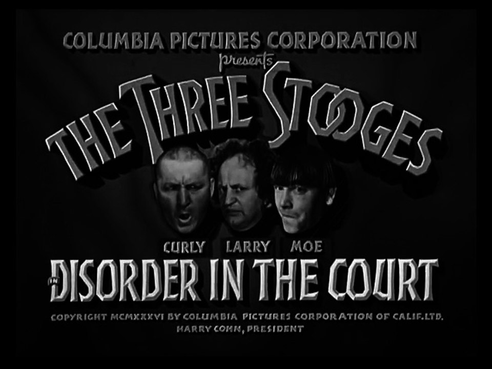 The Three Stooges - 015 - Disorder In The Court (1936)