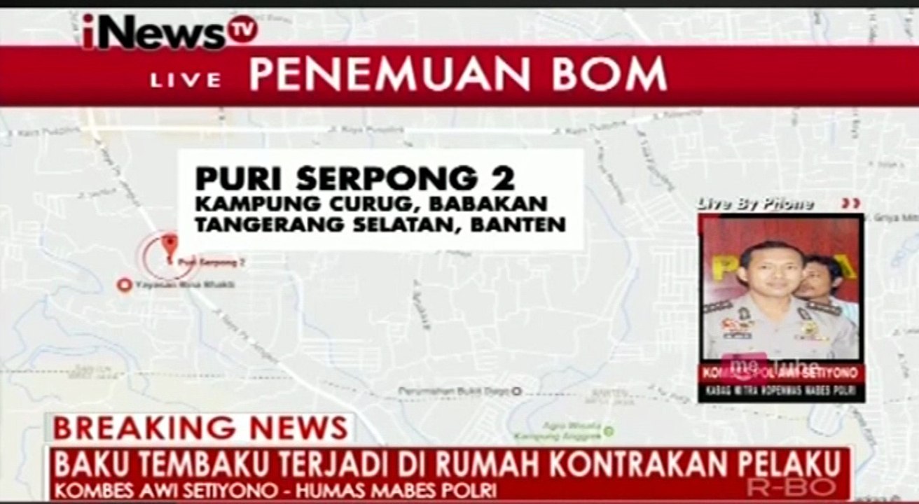 Penemuan Bom di Tangerang Selatan
