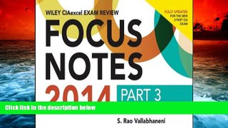 Price Wiley CIAexcel Exam Review 2014 Focus Notes: Part 3, Internal Audit Knowledge Elements