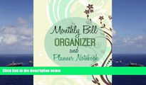 Best Price Monthly Bill Organizer and Planner Notebook (Simple Budget Planners with Extra Lined