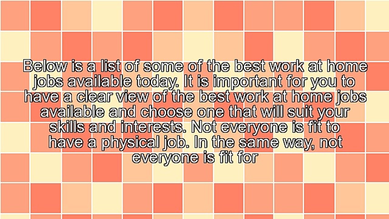 The Best Work at Home Jobs You Can Find