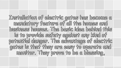 How to Choose the Right Electric Gate Installation Company
