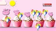 Peppa Pig Cupcake Finger Family Song Nursery Rhyme Lyrics Cup cake Daddy finger | ToysSurpriseEggs