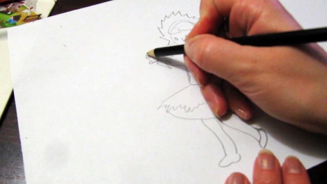 Как быстро научится рисовать девочку снежинку. How to quickly learn how to draw a girl snowflake