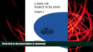 BEST PDF  Laws of Early Iceland: Gragas 1 (University of Manitoba Icelandic Studies) FOR IPAD