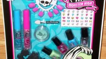 Monster High Makeup Stitched With Style Beauty Frankie Stein Set Review and Demo for Kids