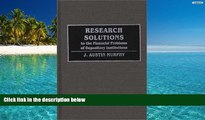 Price Research Solutions to the Financial Problems of Depository Institutions (Contributions to