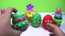 DISNEY EGGS SURPRISE FROZEN TOYS!!!!- PlaY doH Kinder surprise eggs videos PEPPA PIG