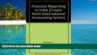 Price Financial Reporting in India (Croom Helm International Accounting Series) Claire Marston On