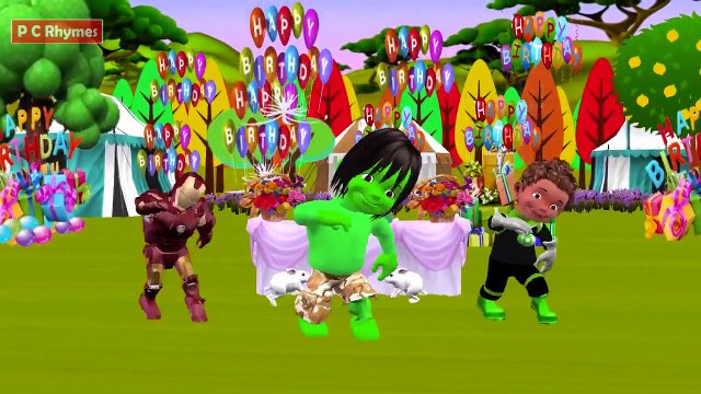 Hulk Birthday Song|Happy Birthday Song for Kids|Songs for Children with Animation|Famous Song.