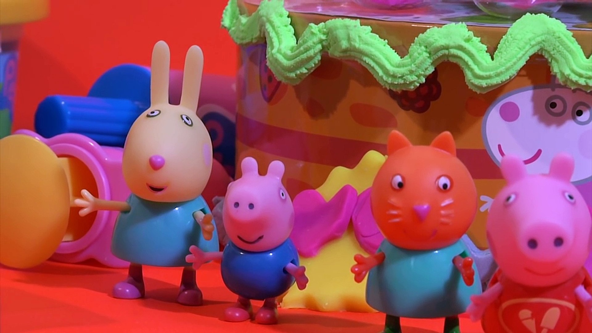 Peppa Pig Surprise Birthday Cake In Play Doh Gateau Surprise Peppa Pig En Play Doh Video Dailymotion