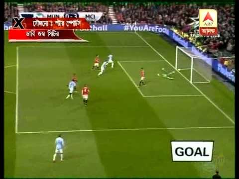 Manchester city wins beating manchester united.