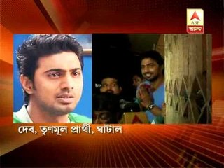 Deb visits opponent candidate Santosh Rana's home