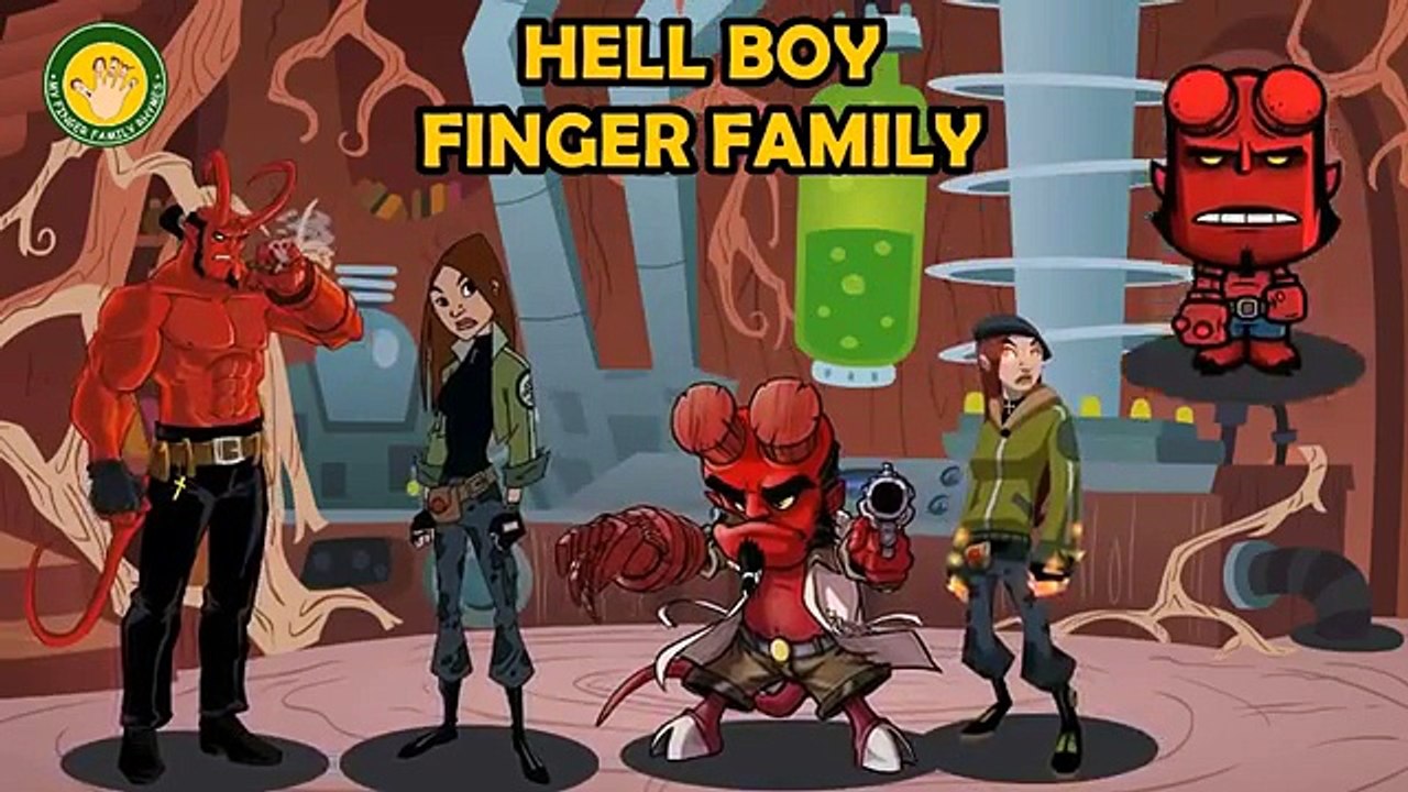 HELL BOY Finger Family Nursery Rhymes MY FINGER FAMILY RHYMES