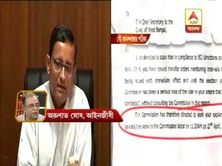 Arunabha on state's reply to EC over transfer issue