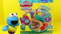 Play Doh with Frozen Olaf and Cookie Monster Making Playdough Cookies and Treats by ToysReviewToys