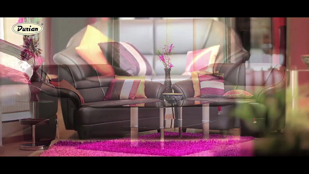 Berry Compact Leatherette Brown Sofa from Durian