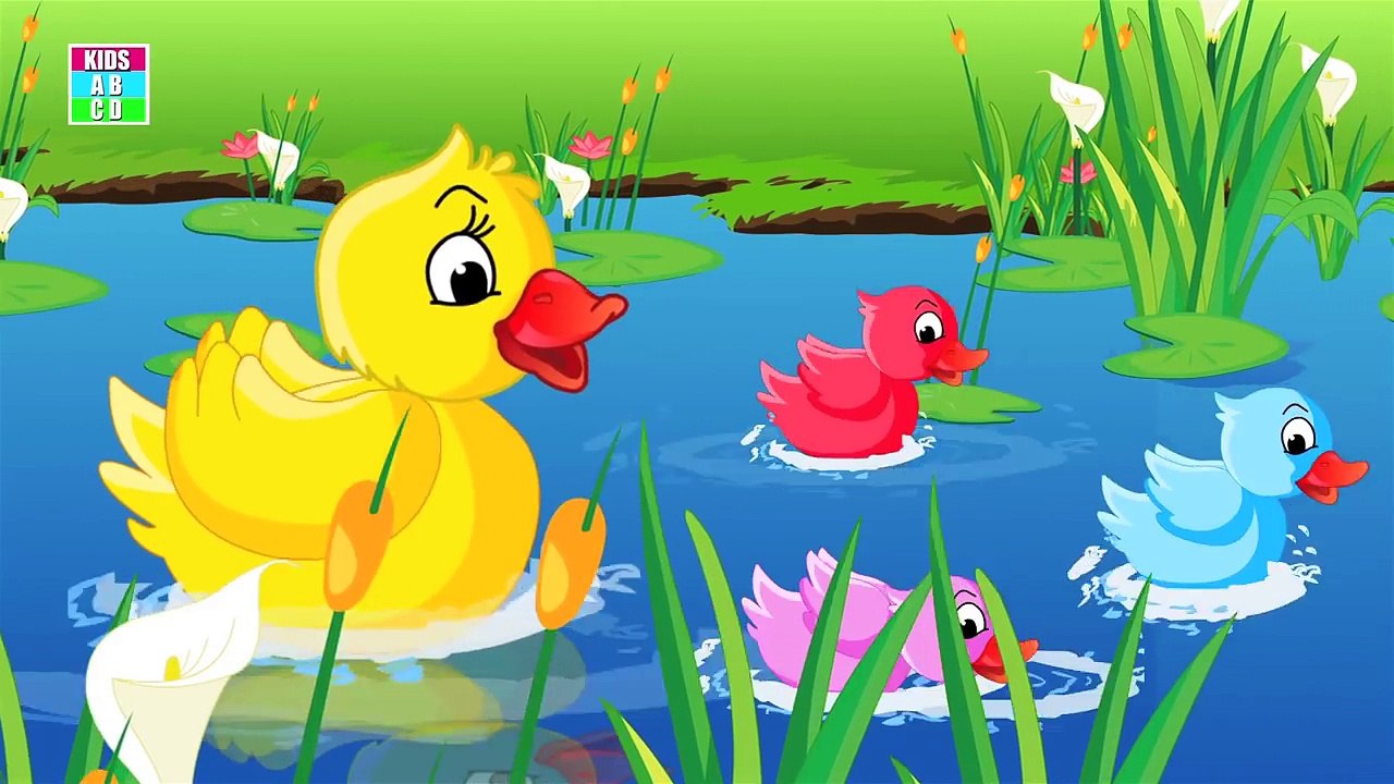 Five Little Ducks Nursery Rhyme With Lyrics | Rhymes & Songs for Children
