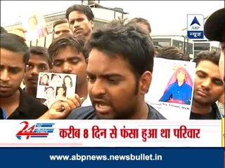 'I am very lucky that i survived with my family'