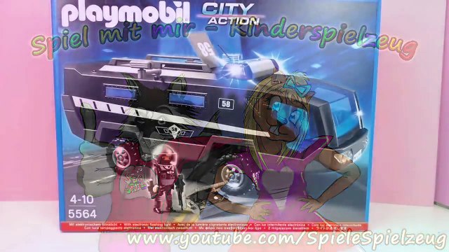 PLAYMOBIL SEK- EINSATZTRUCK mit Licht und Sound Unboxing Deutsch - Verbrecher jagen!