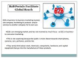 B2B Portals Facilitate Global Reach