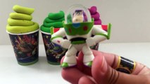 Learn Colors with Play Doh TMNT Power Rangers Batman Buzz Lightyear Surprise Toys