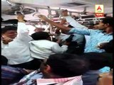 Mumbai local train passengers beaten harshly