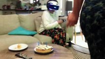 Grandma is trying VR for the first time