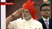 PM Narendra Modi hoisting flag on independence day