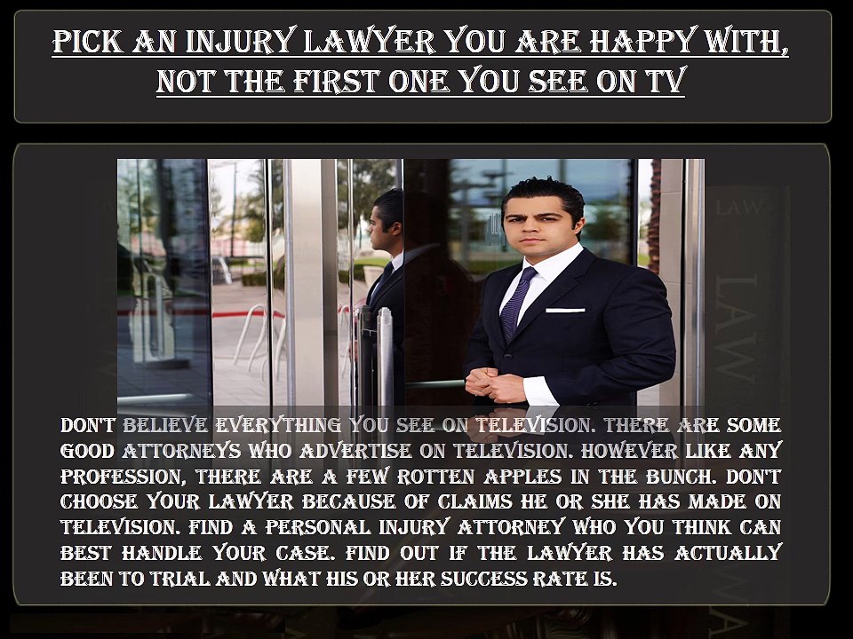 Preston Rezaee - How to Choose a Personal Injury Lawyer