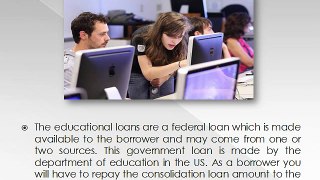 Education Consolidation Loans