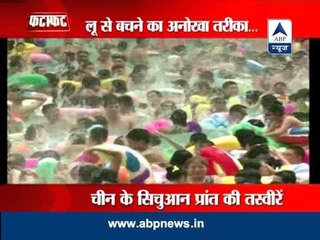 Sichuan residents find a way to get respite from heat