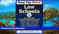 Buy Boykin Curry Essays That Worked for Law Schools: 40 Essays from Successful Applications to the