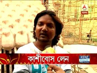 Pujo preparation of Kashi Bese lane sarbojanin