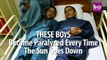 A rare illness makes these boys paralyzed after the sun sets