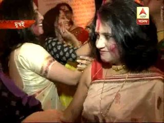 sindur khela at Mumbai after Dashami pujo