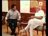 Narendra Modi meets Sachin Tendulkar