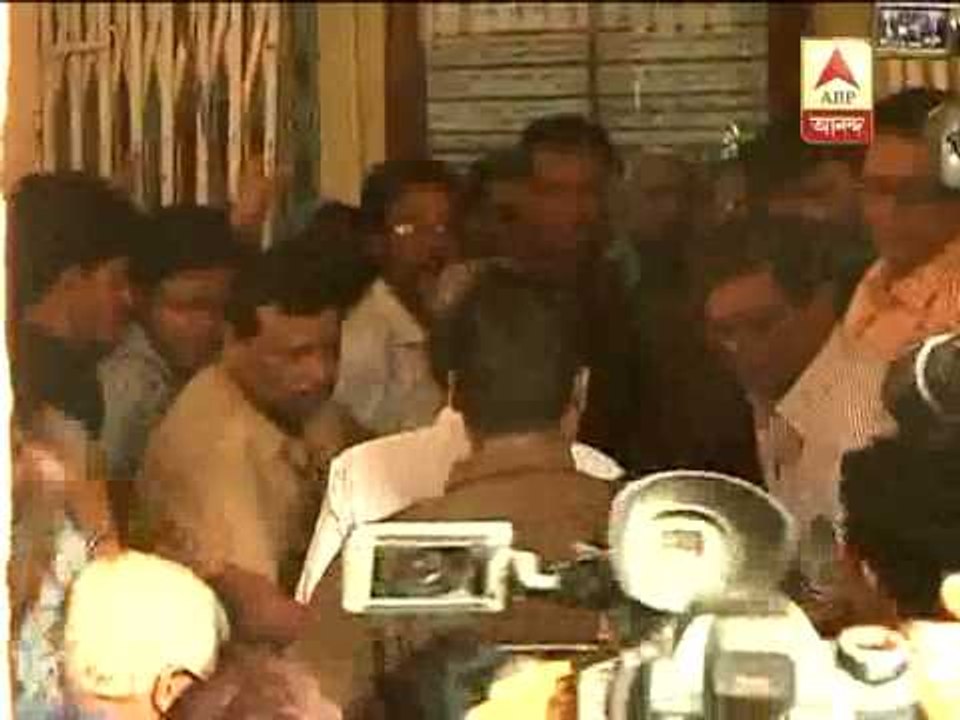 Jadavpur vc enters university campus with the help of securitymen amidst protests.