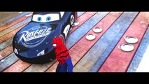 CARS : SpiderMan drive a BLACK MCQUEEN CARS! Spider Nursery Rhymes (Songs for Kids Compilation) 2